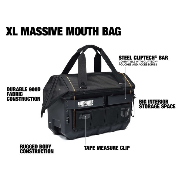 Toughbuilt Tool Bag, Bags, PP + PE Plastic TB-CT-62-20